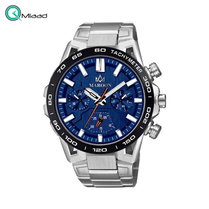 ساعت مچی مردانه ویولت مارون 77446 نقره ای صفحه سرمه ای